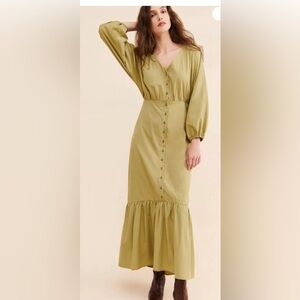 Rita Row Olive Dress